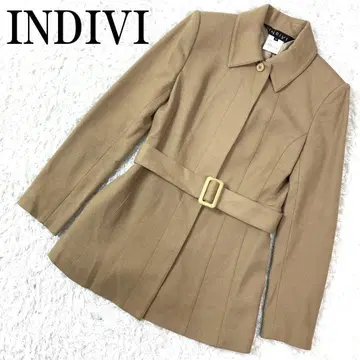 INDIVI 인디비 벨트 포함 자켓 베이지 38 B9391