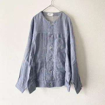 [ 새상품급 ] sneeuw 데님풍 자켓 블루종