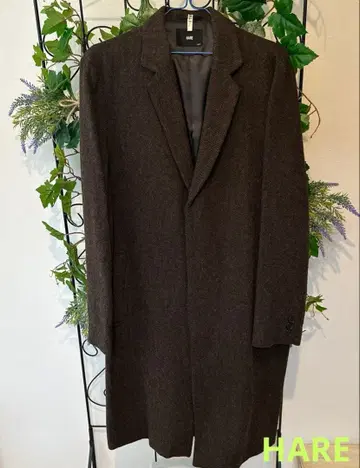 HARE 브라운 체스터 코트 L