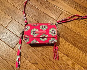 [새상품급] 베라브래들리 꽃무늬 스마트폰 숄더백 핑크