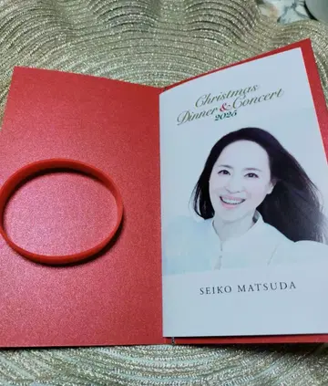 [ 마츠다 세이코 ] 뉴 오타니 오사카 디너쇼 메뉴표 & 인증 밴드