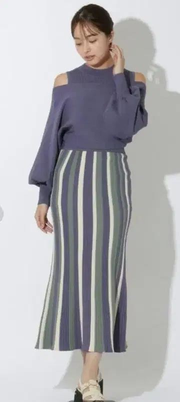 레이디 아젤 3way 니트 셋업 네이비 컬러 프리 사이즈