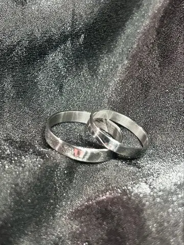 페어링 스테인리스 반지 심플 반지