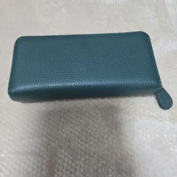 다크 그린 가죽 장지갑