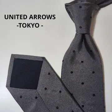 UNITED ARROWS 넥타이 그레이 도트