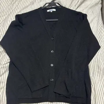 ALPHA PIER 블랙 가디건 M