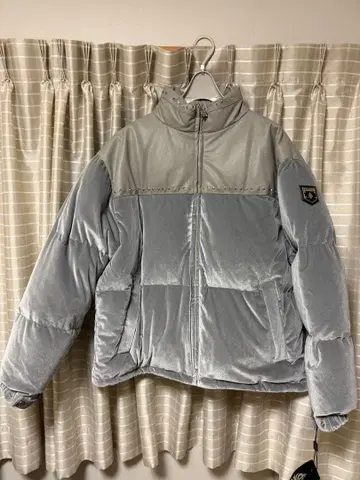 새상품 Supplier 서플라이어 벨로아 절개 다운 자켓 XXL 그레이