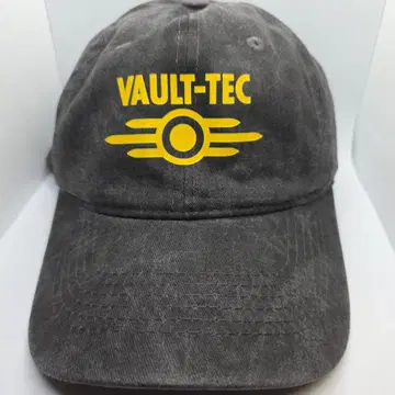 Vault-Tec 로고 그레이 캡 빈티지풍