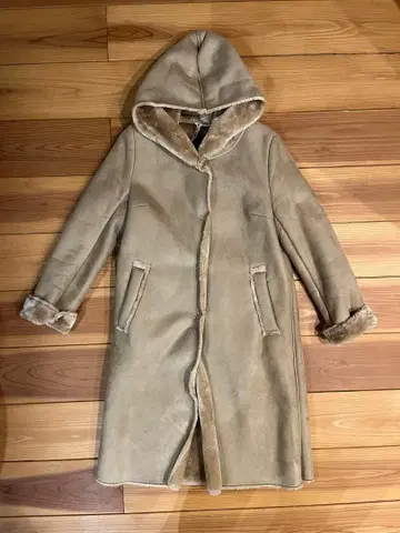 LUCA/LADY LUCK LUCA 무스탕 코트 롱 기장 M 사이즈