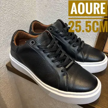 컨디션 최상 AOURE DEVICE1 블랙 가죽 25.5cm