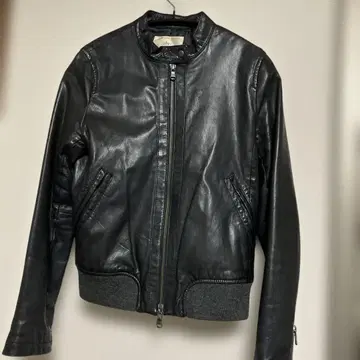 ships 블랙 양가죽 자켓 M