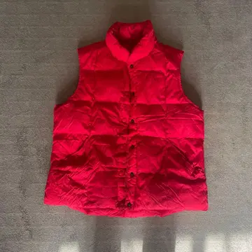 랜즈 엔드 빨간색 다운 베스트 랜즈 엔드