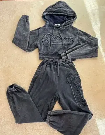 WEGO 다크 그레이 셋업 데님