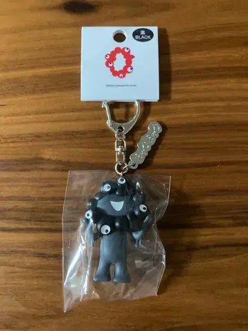 블랙 미야쿠미야쿠 입체 PVC 키링 플레이트 포함 오사카 만박