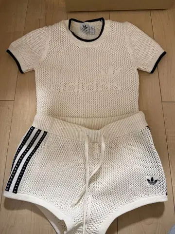 adidas 니트 셋업 화이트