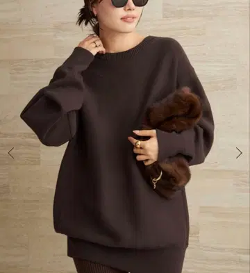 Plage les Tendre brown 맨투맨 풀오버