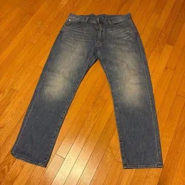 EDWIN 옅은 파란색 스트레이트 레그 데님 팬츠