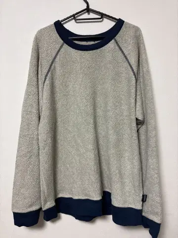 patagonia 파타고니아 플리스 맨투맨 그레이 x 네이비 래글런