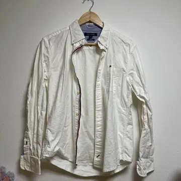 TOMMY HILFIGER 화이트 슬림핏 셔츠 M