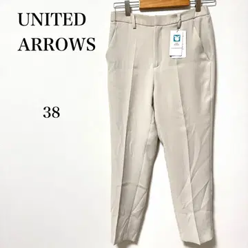택 포함 유나이티드 애로우즈 슬랙스 팬츠 38 베이지