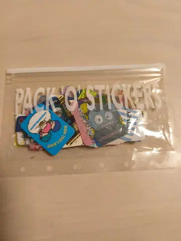 헤이세이 레트로 문구 산리오 씰팩 플레이크 씰