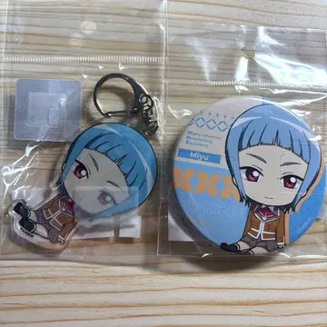 마이-HiME 후카미 유우 캔뱃지 아크릴 키링 아크릴 키홀더 2개 세트
