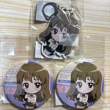 무-HiME 후지노 시즈루 캔뱃지 아크릴 키링 아크릴 키홀더 3종 세트