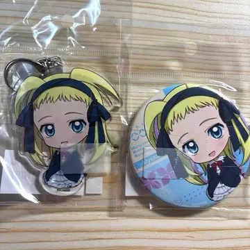 마이-HiME 아리사 캔뱃지 아크릴 키링 2개 세트