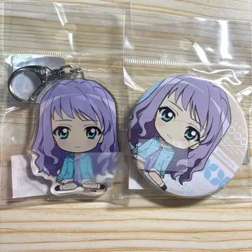 마이-HiME 후우카 마시로 캔뱃지 아크릴 키링 2종 세트