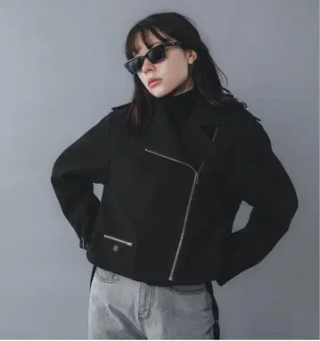 UNAILE melton riders jacket