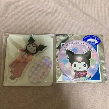 쿠로미 아크릴 스탠드 캔뱃지 세트