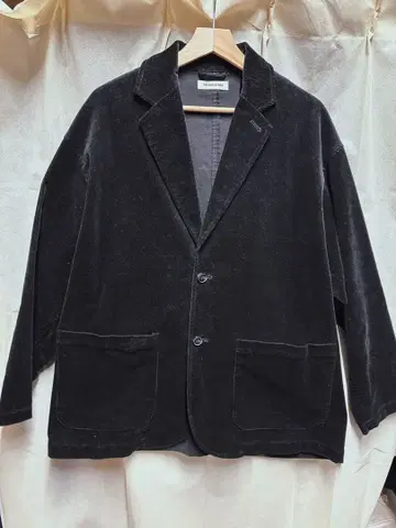 FREAK'S STORE 블랙 코듀로이 테일러드 자켓 셋업