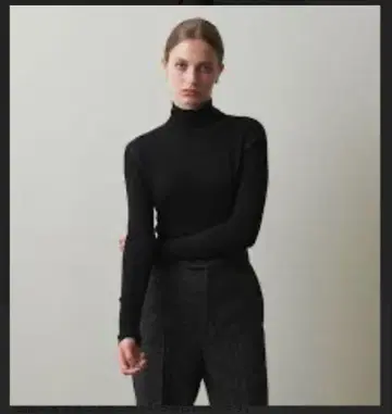 새상품 steven alan 스티븐 앨런 코튼 실크 리브 터틀 블랙