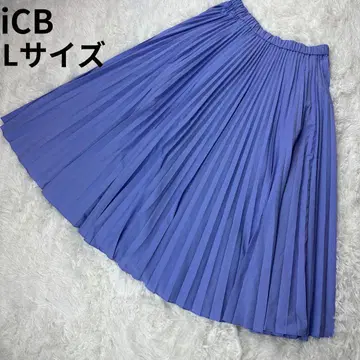 iCB 플리츠 롱 스커트 블루 사이즈 4