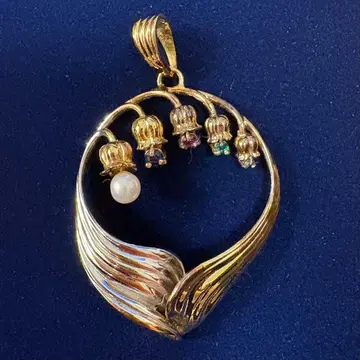 스즈란 꽃 모양 목걸이 펜던트 탑 IEI 925