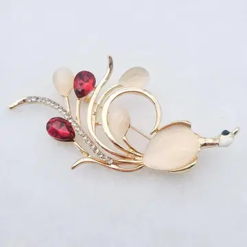 브로치 스톤 코사지 공작 A 골드 졸업식 입학식 결혼식