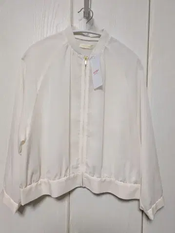 BEAMS HEART 화이트 집업 블루종 택 포함 새상품