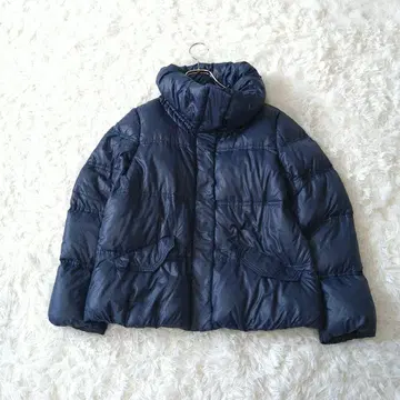빅 칼라 히요쿠 버튼 페더 다운 자켓 11 네이비