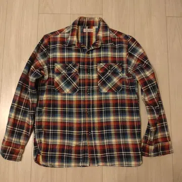 슈가케인 트윌 체크 워크 셔츠