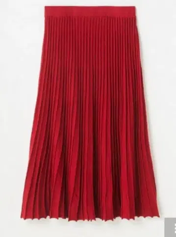 새상품 택 포함 시마무라 3L hina 플리츠 스커트 와인 레드