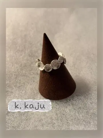 k. kaju 실버 반지