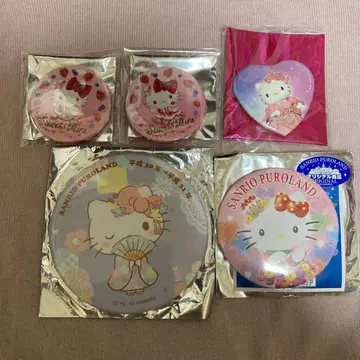 헬로키티 캔뱃지 5개 세트