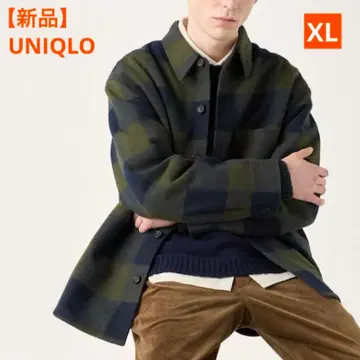 최종 할인 [ 새상품 ] 유니클로 오버 셔츠 자켓 남성용 올리브 XL