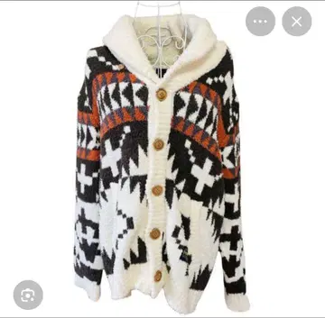 펜들턴 x 젤라또피케옴 두꺼운 원단 가디건 노르딕 무늬 초레어