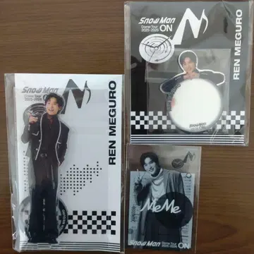 SnowMan ON 라이브 굿즈 메구로 렌 3세트