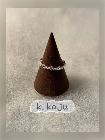 k. kaju 실버 반지