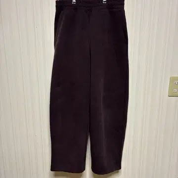 유니클로C 맨투맨 와이드 팬츠 와인