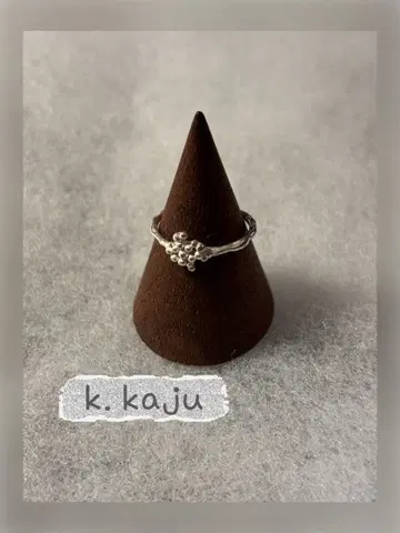 k. kaju 실버 반지