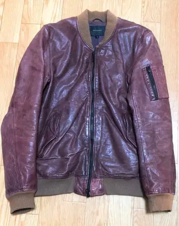 nano universe (나노 유니버스) MA-1 가죽 자켓 소가죽