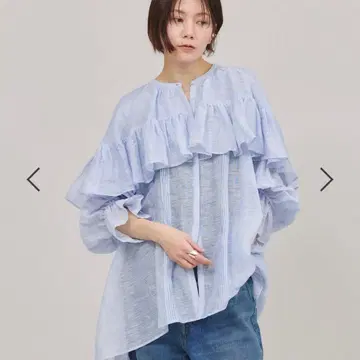 블렌드 시어 블라우스 FREE 사이즈